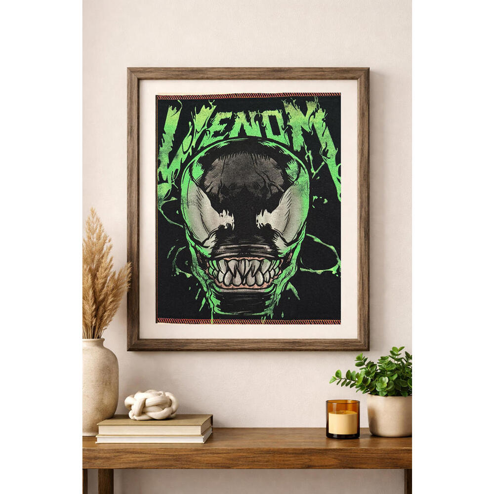 two face threads smalls venom marvel villain patch wall art decor custom